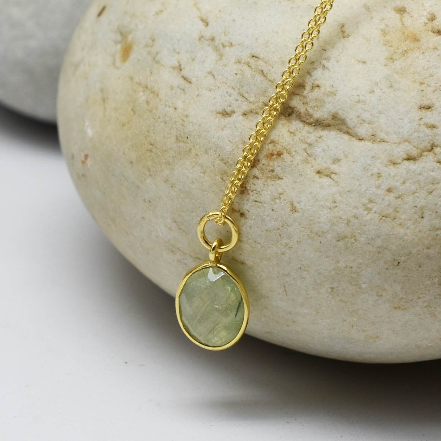 Labradorite, London Topaz Color Gemstone Necklaces in Sterling Silver