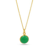 Lara Green Chalcedony Necklace