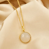 Lara Green Chalcedony Necklace