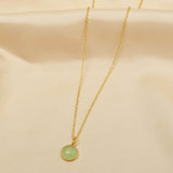 Lara Green Chalcedony Necklace