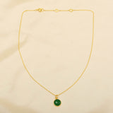 Lara Green Chalcedony Necklace