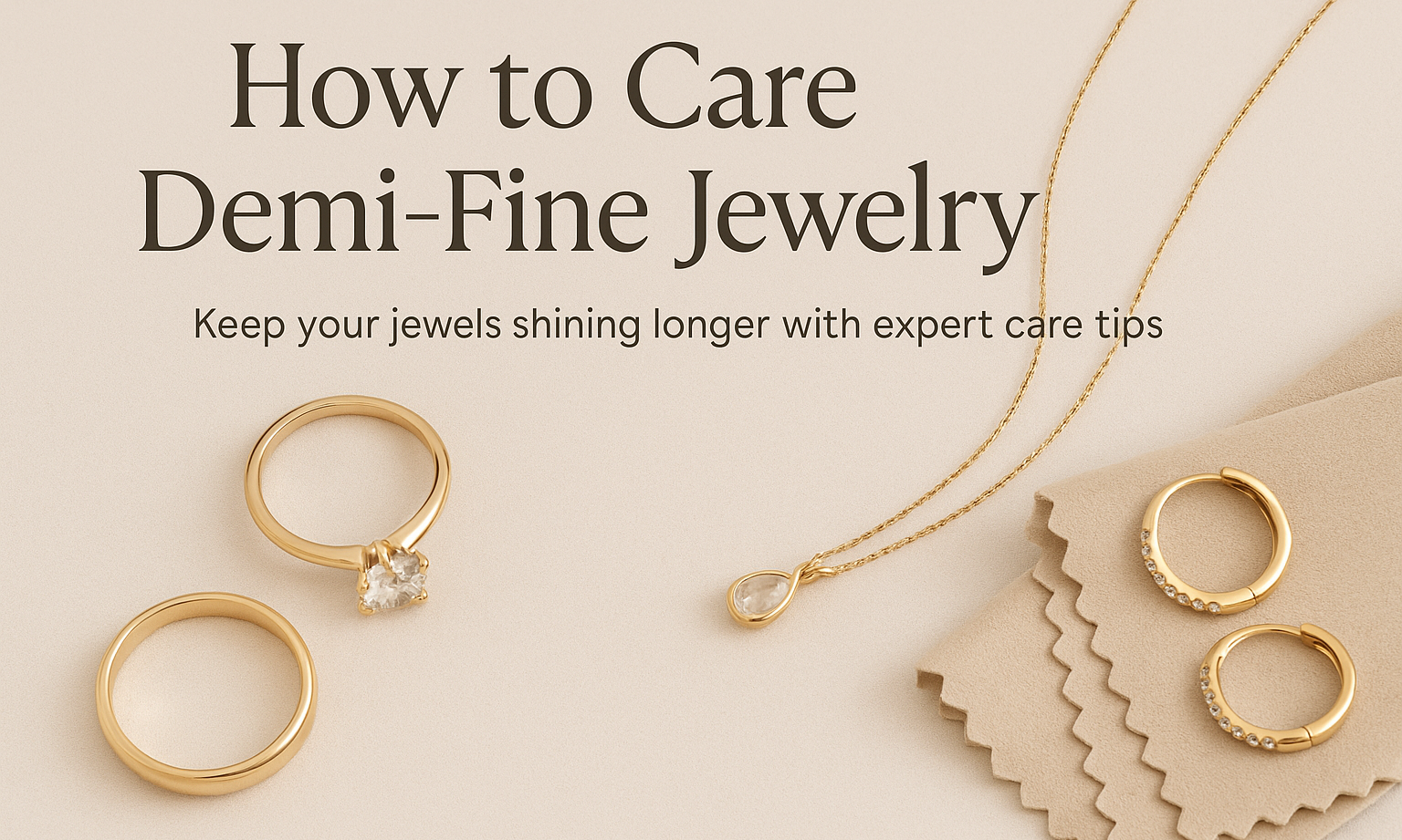 How to Take Care of Your Demi-Fine Gold-Plated Jewelry- Keep It Shining Bright !!