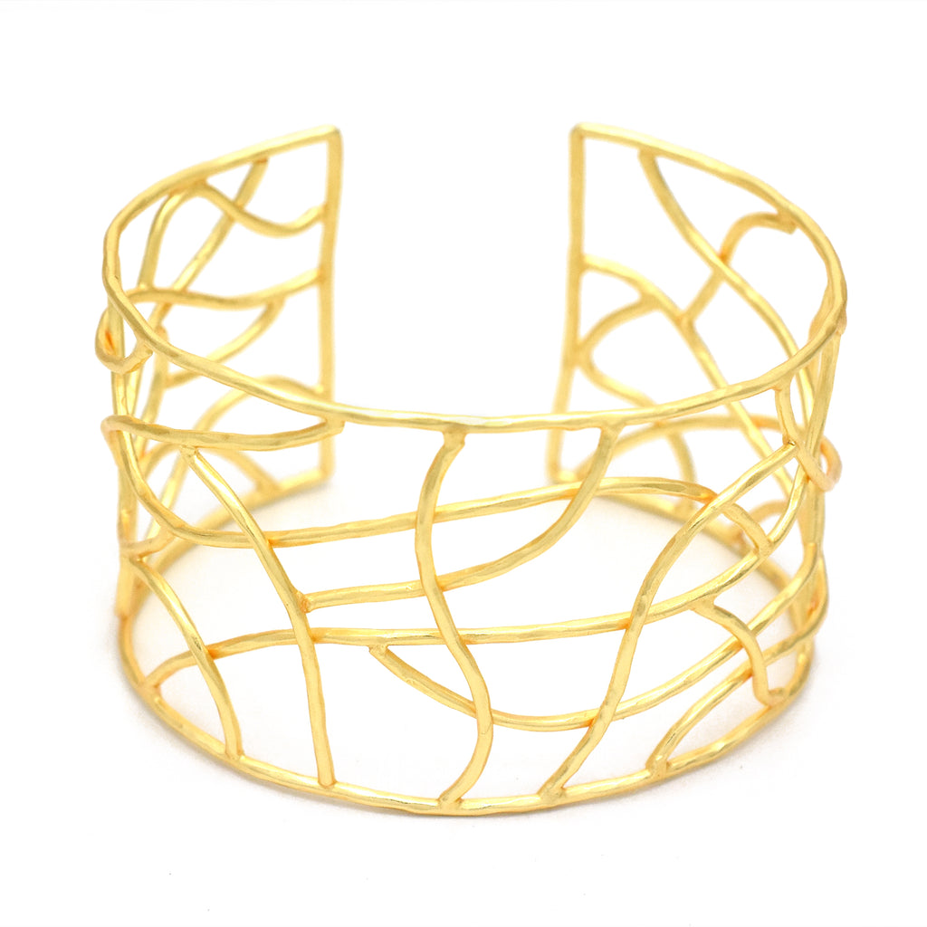 Modern Geometric Statement Bangle