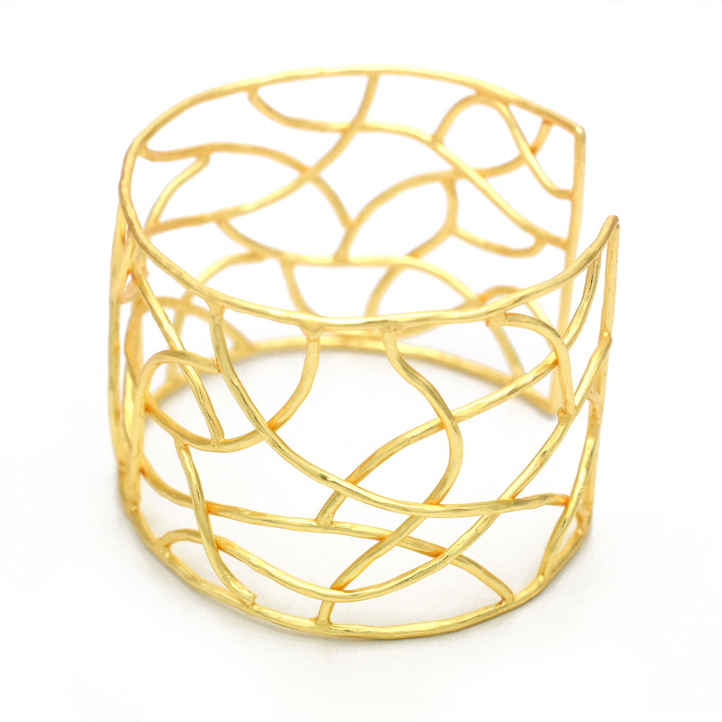 Modern Geometric Statement Bangle