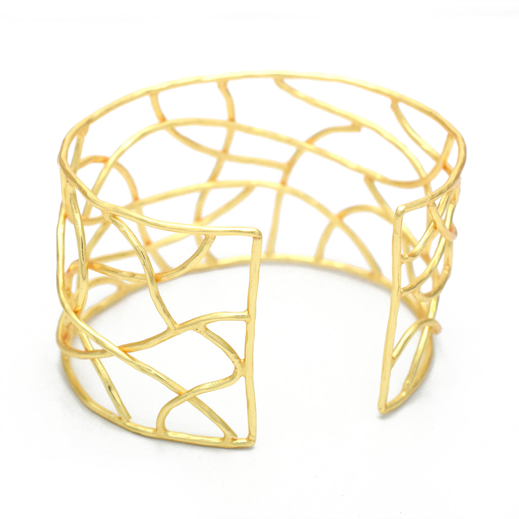 Modern Geometric Statement Bangle