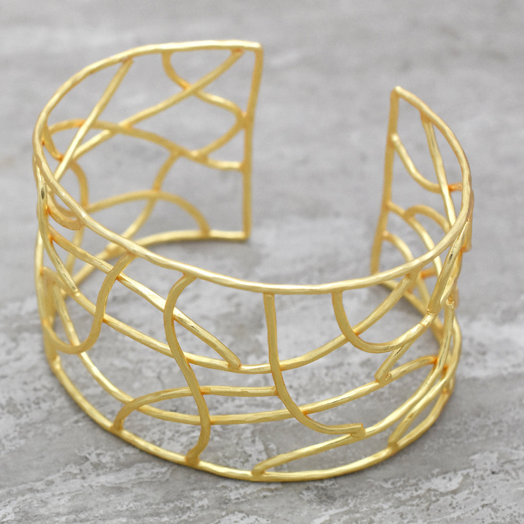 Modern Geometric Statement Bangle