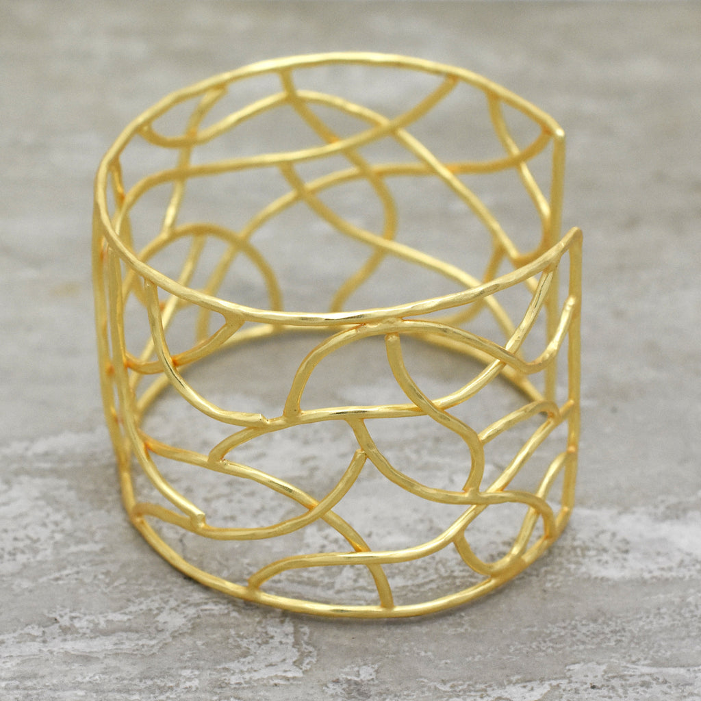 Modern Geometric Statement Bangle