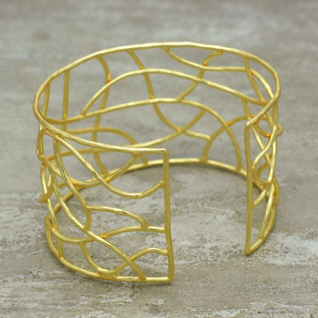 Modern Geometric Statement Bangle
