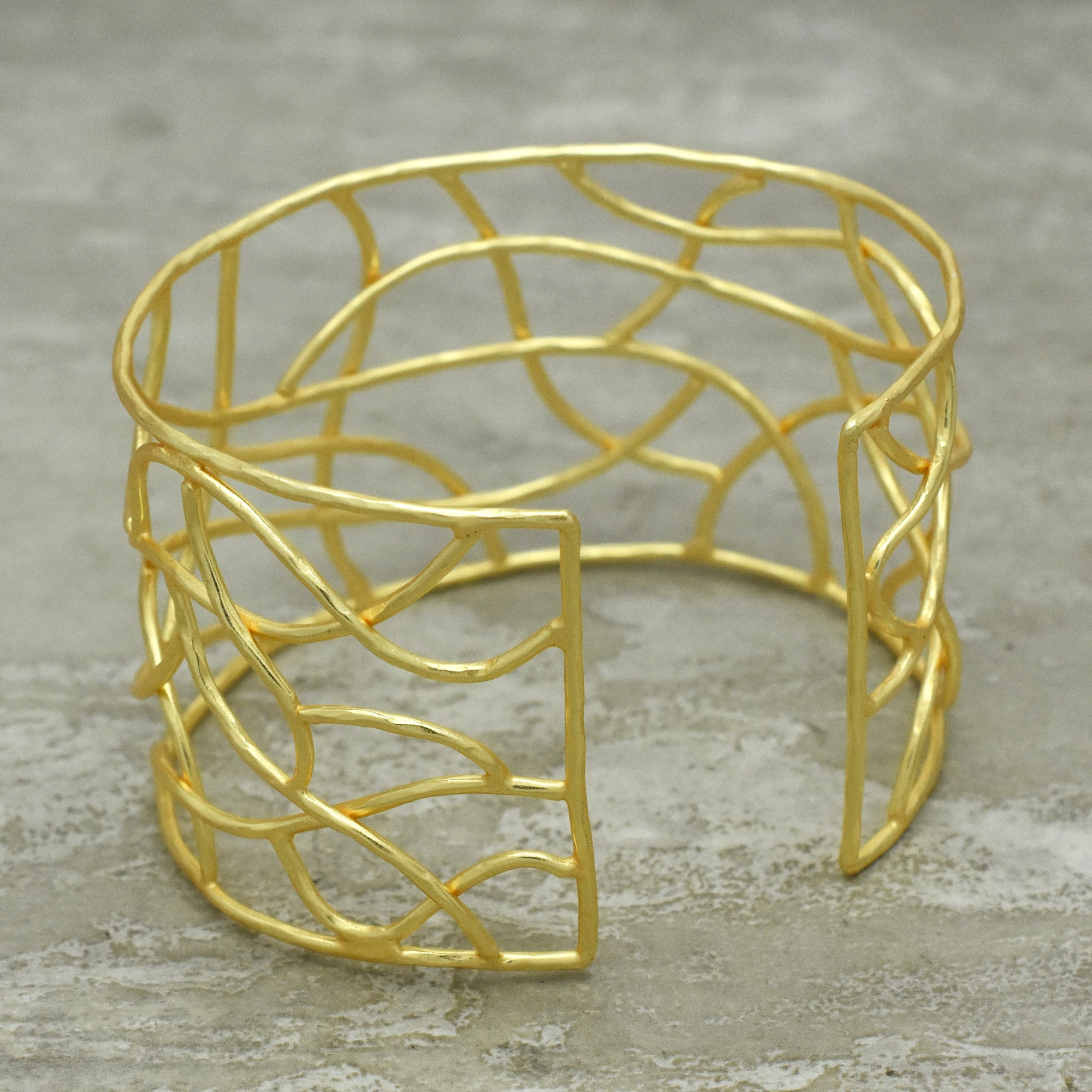 Modern Geometric Statement Bangle