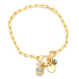 Everly Charm Paperclip Chain Bracelet