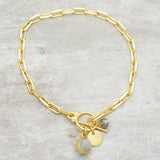 Everly Charm Paperclip Chain Bracelet