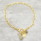 Everly Charm Paperclip Chain Bracelet