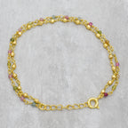 Bohemian Petite Multi-Stone Double Layer Bracelet