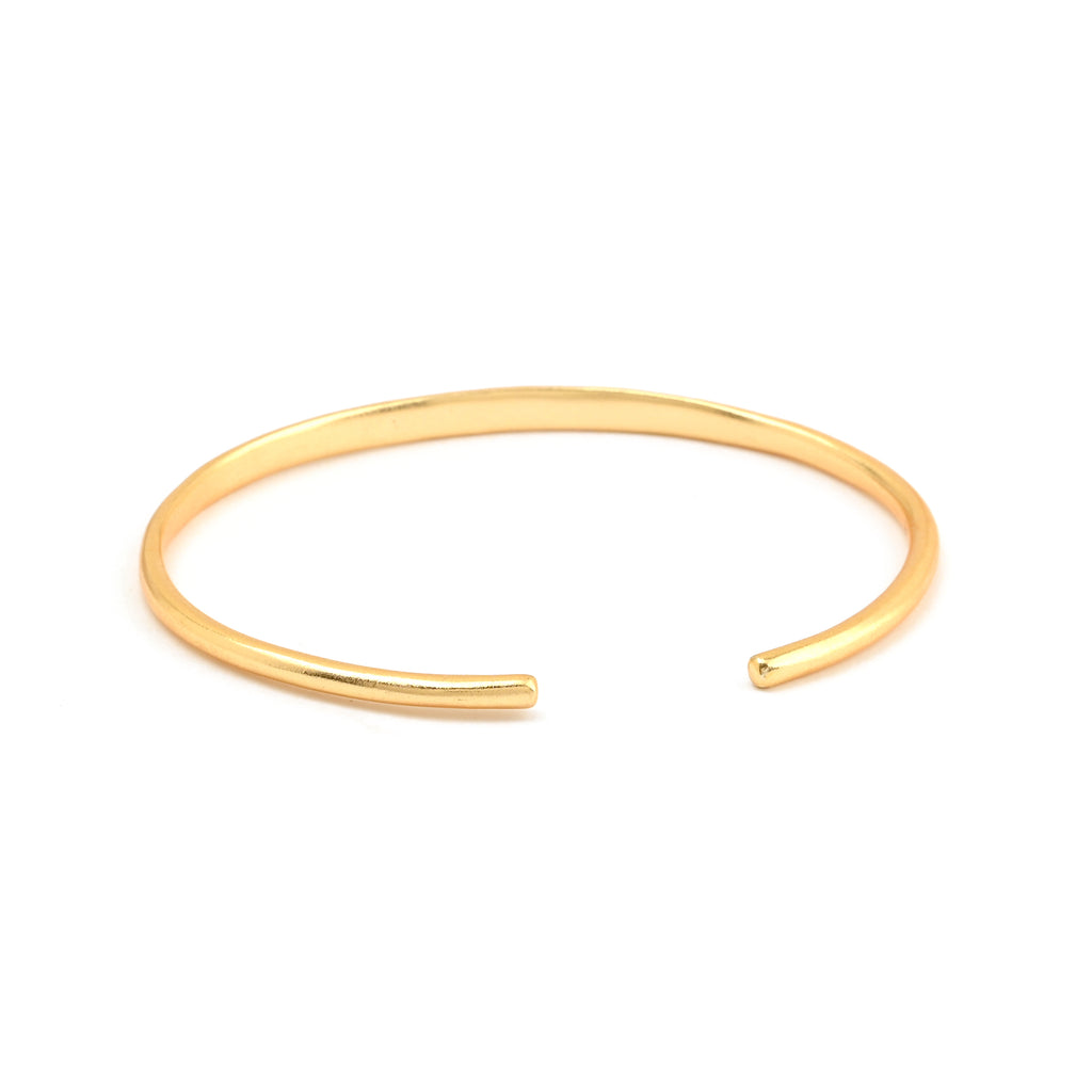 Peace & Love Engraved Minimalist Cuff