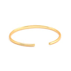Peace & Love Engraved Minimalist Cuff
