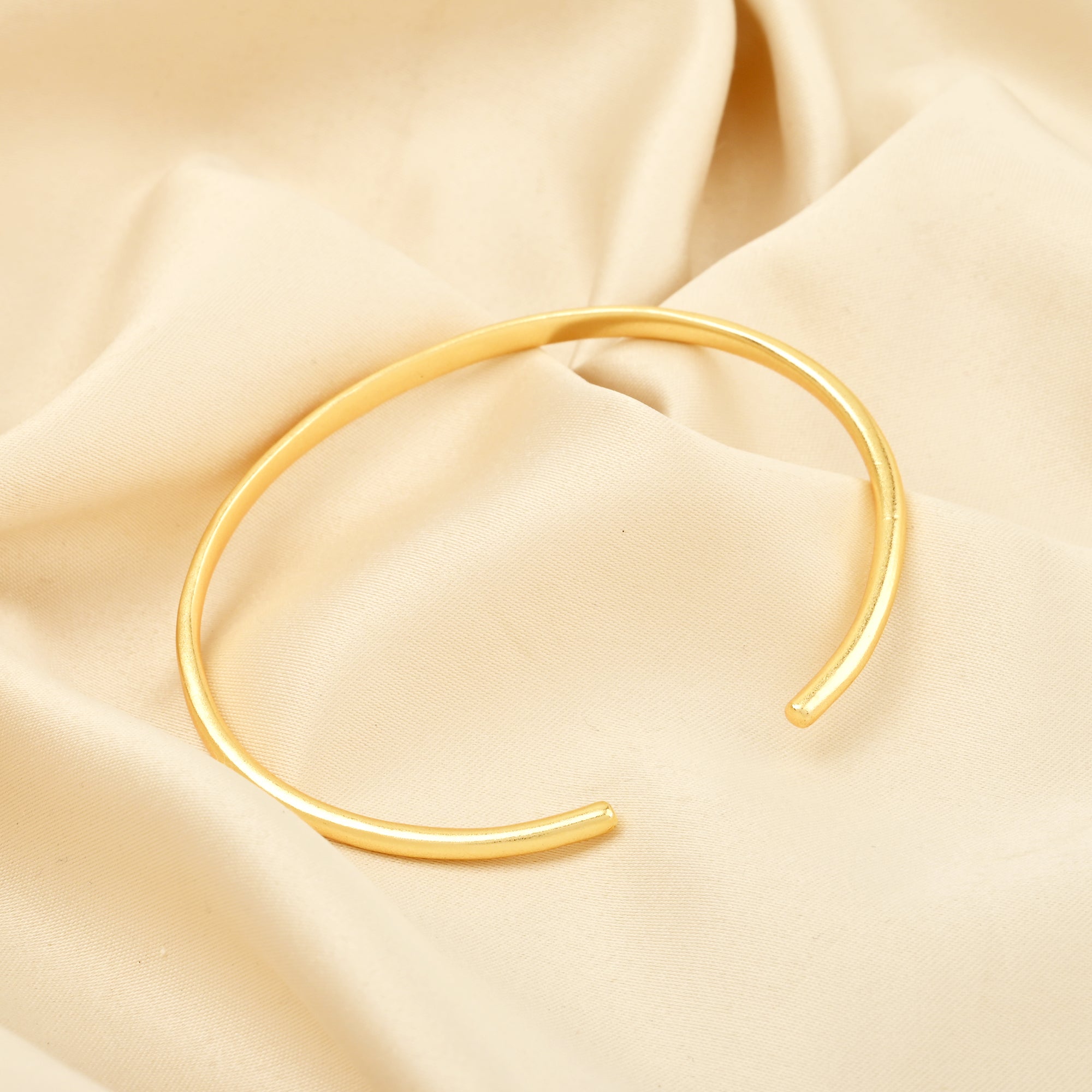 Peace & Love Engraved Minimalist Cuff
