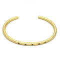 Hammered Stardust Inset Open Cuff