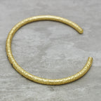 Hammered Stardust Inset Open Cuff