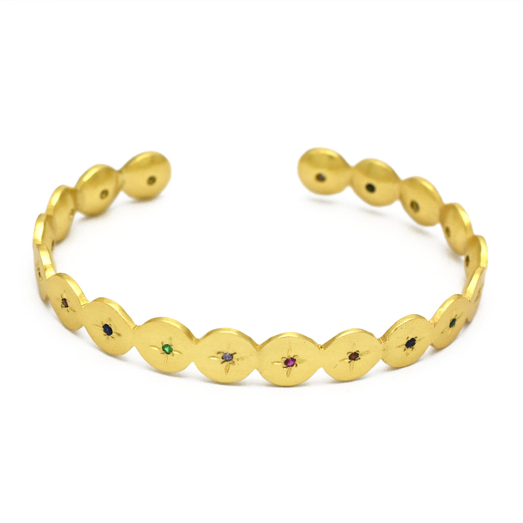 Celestial Multi-Stone Starburst Cuff