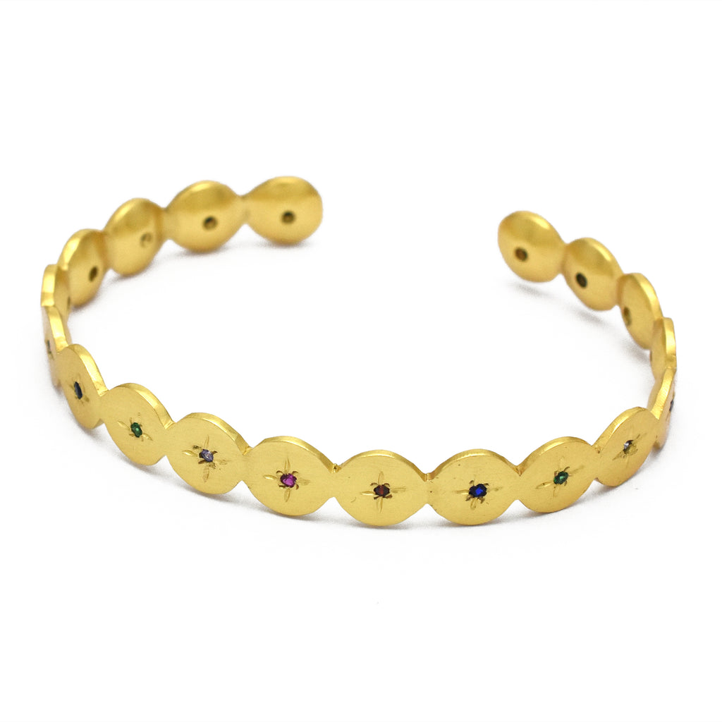 Celestial Multi-Stone Starburst Cuff