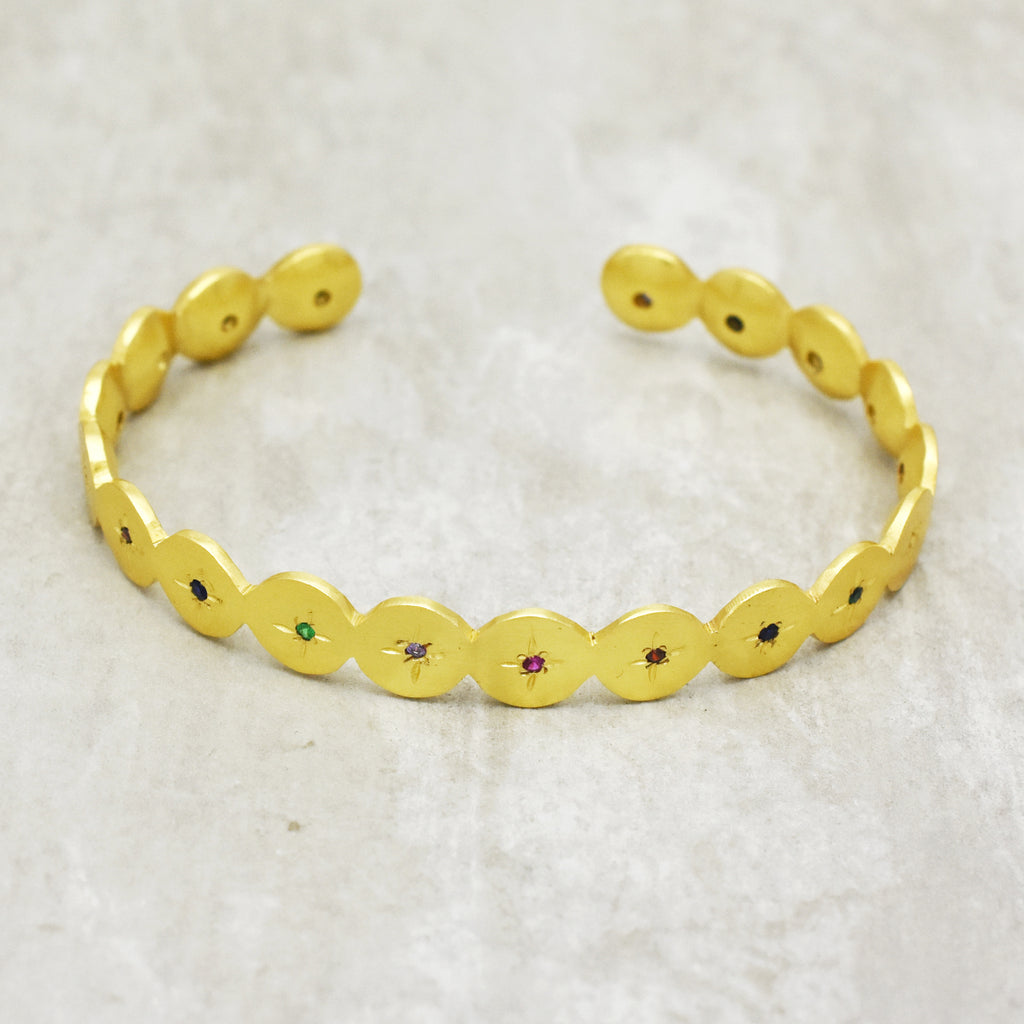 Celestial Multi-Stone Starburst Cuff