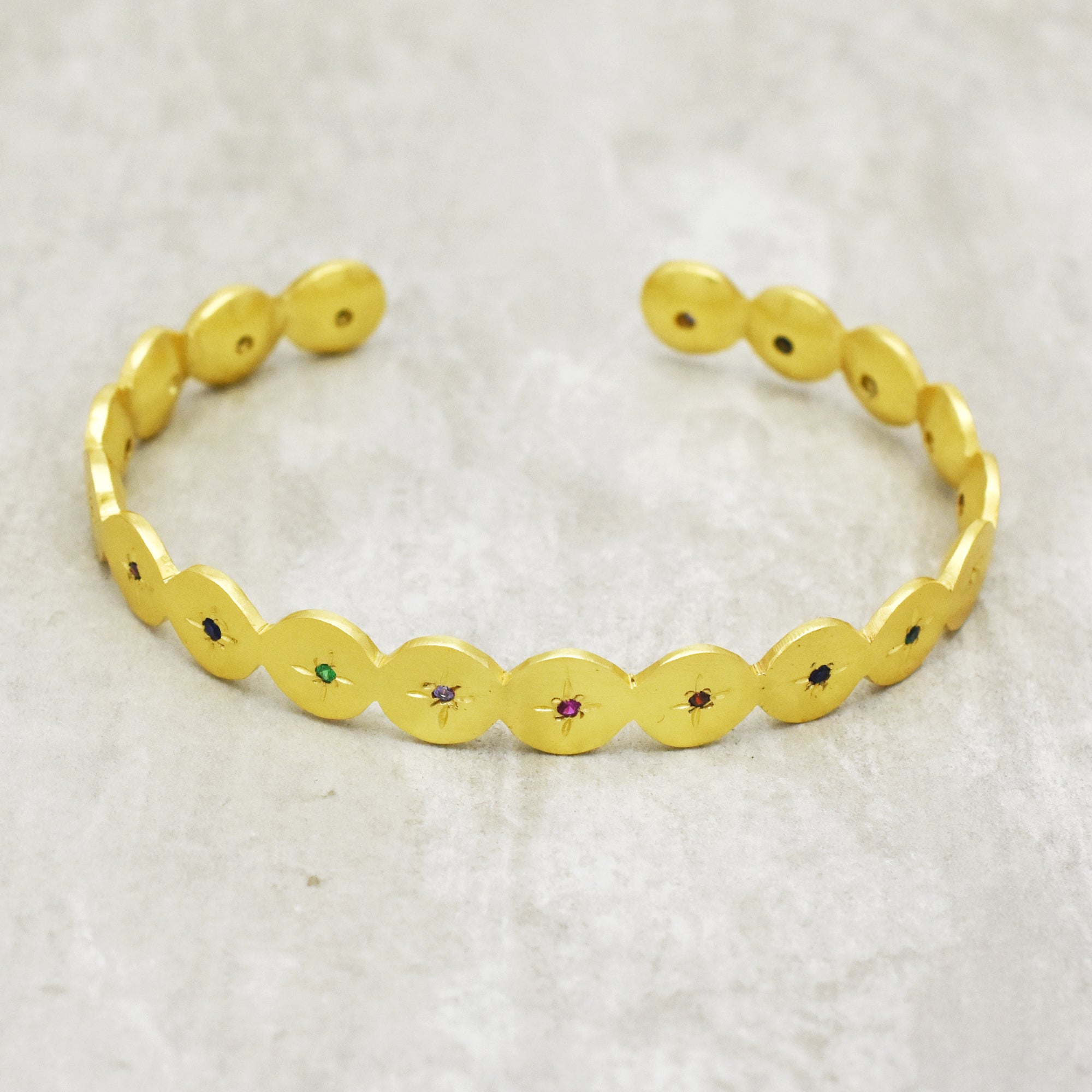 Celestial Multi-Stone Starburst Cuff