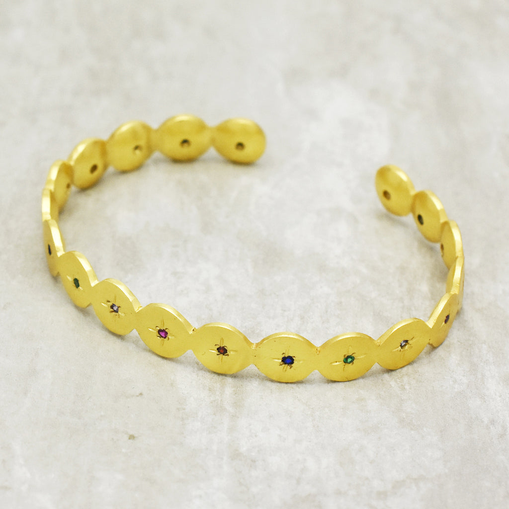 Celestial Multi-Stone Starburst Cuff