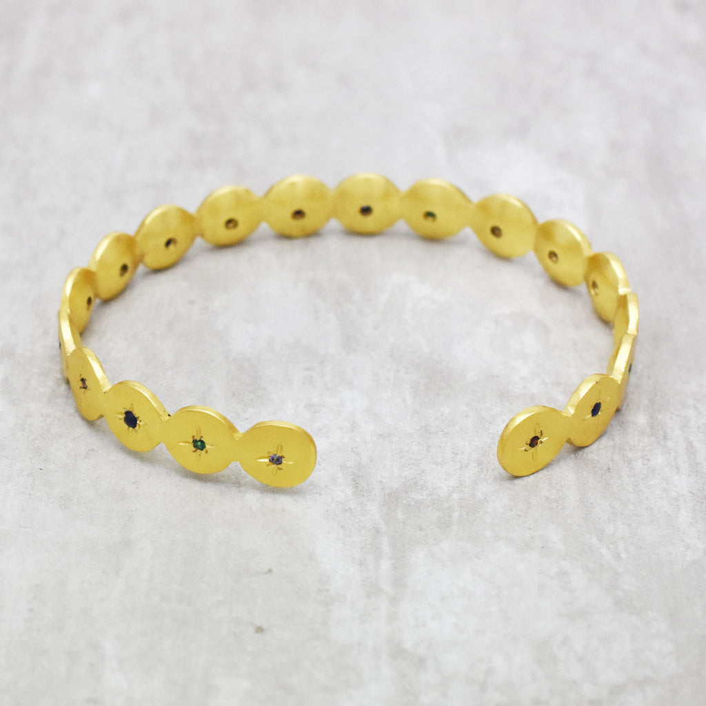Celestial Multi-Stone Starburst Cuff