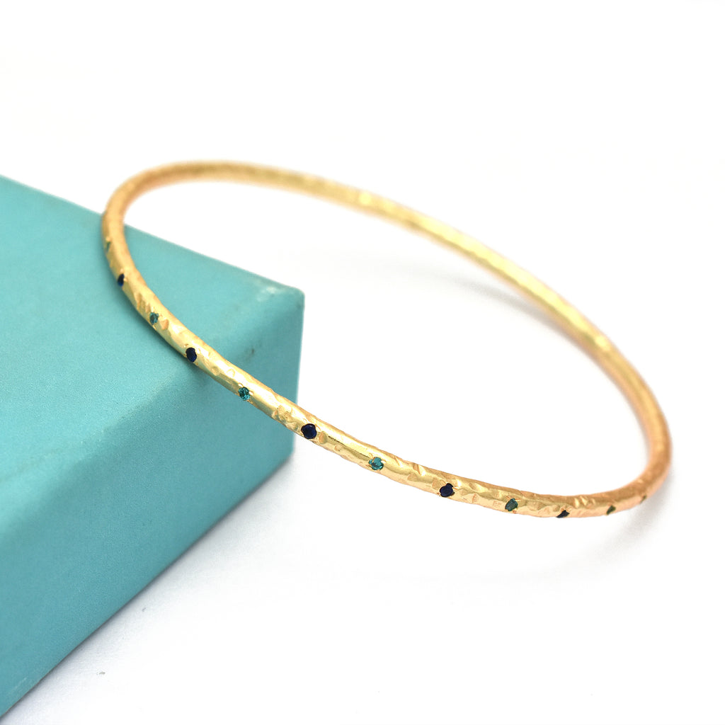 Mosaic Geometric Stone Link Bracelet