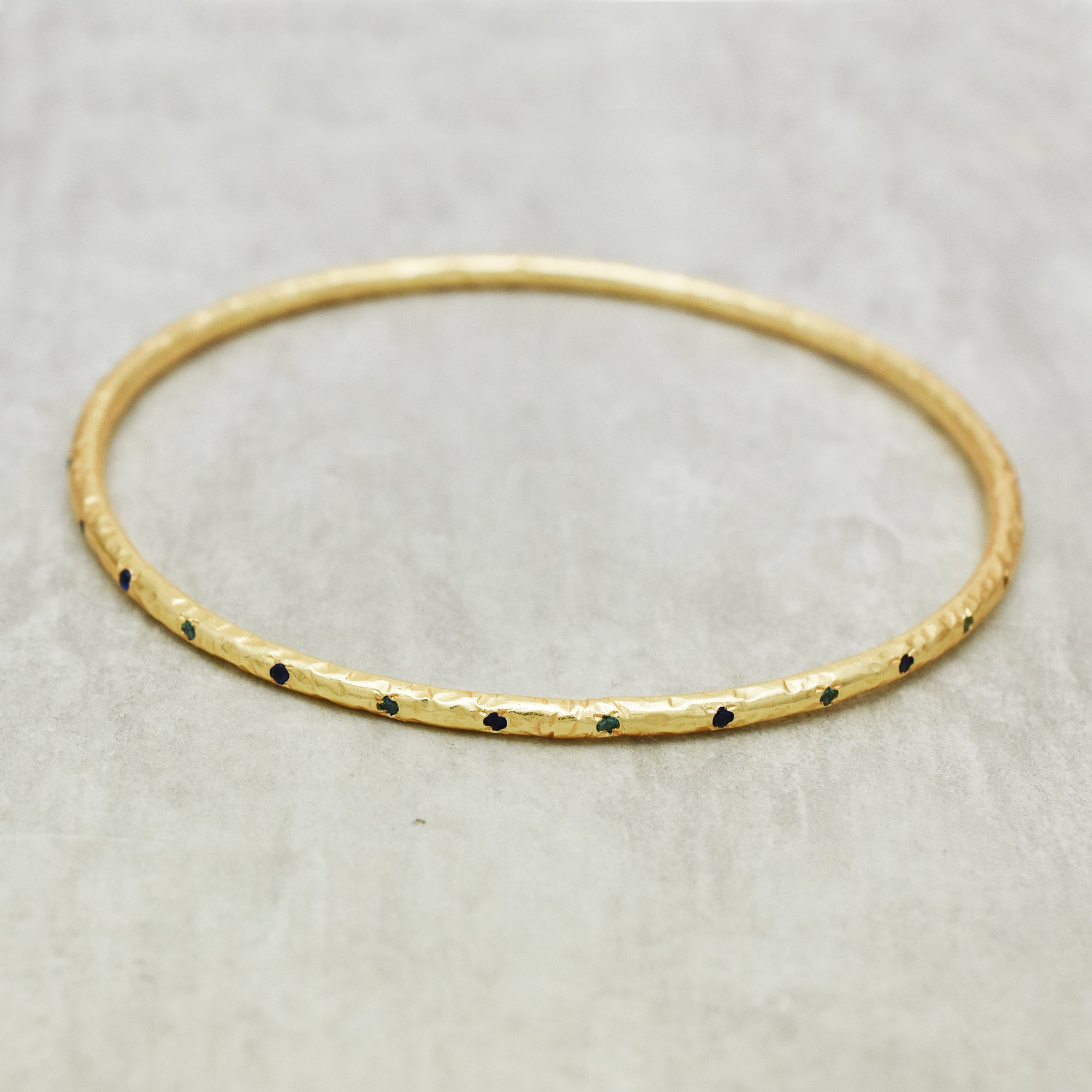 Mosaic Geometric Stone Link Bracelet