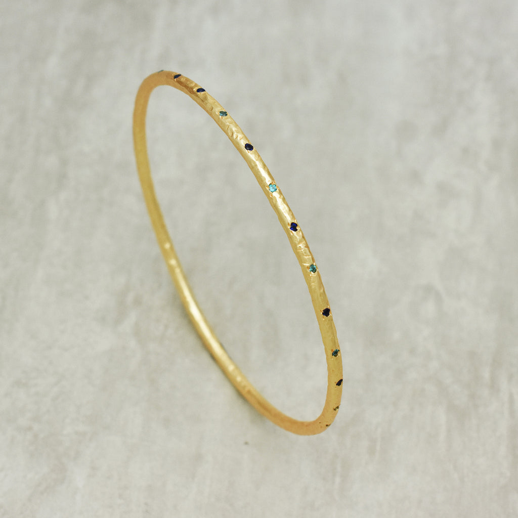 Mosaic Geometric Stone Link Bracelet