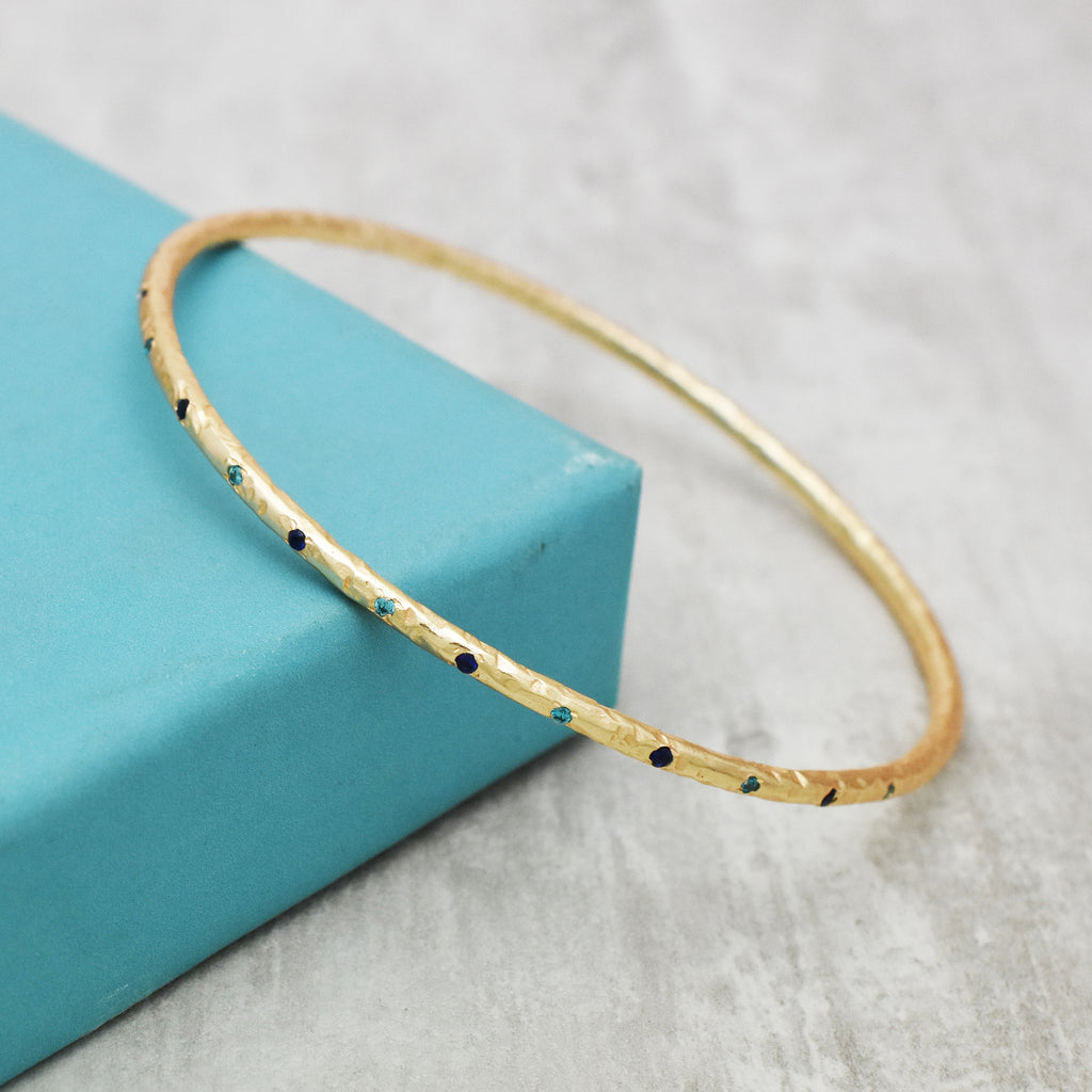 Mosaic Geometric Stone Link Bracelet