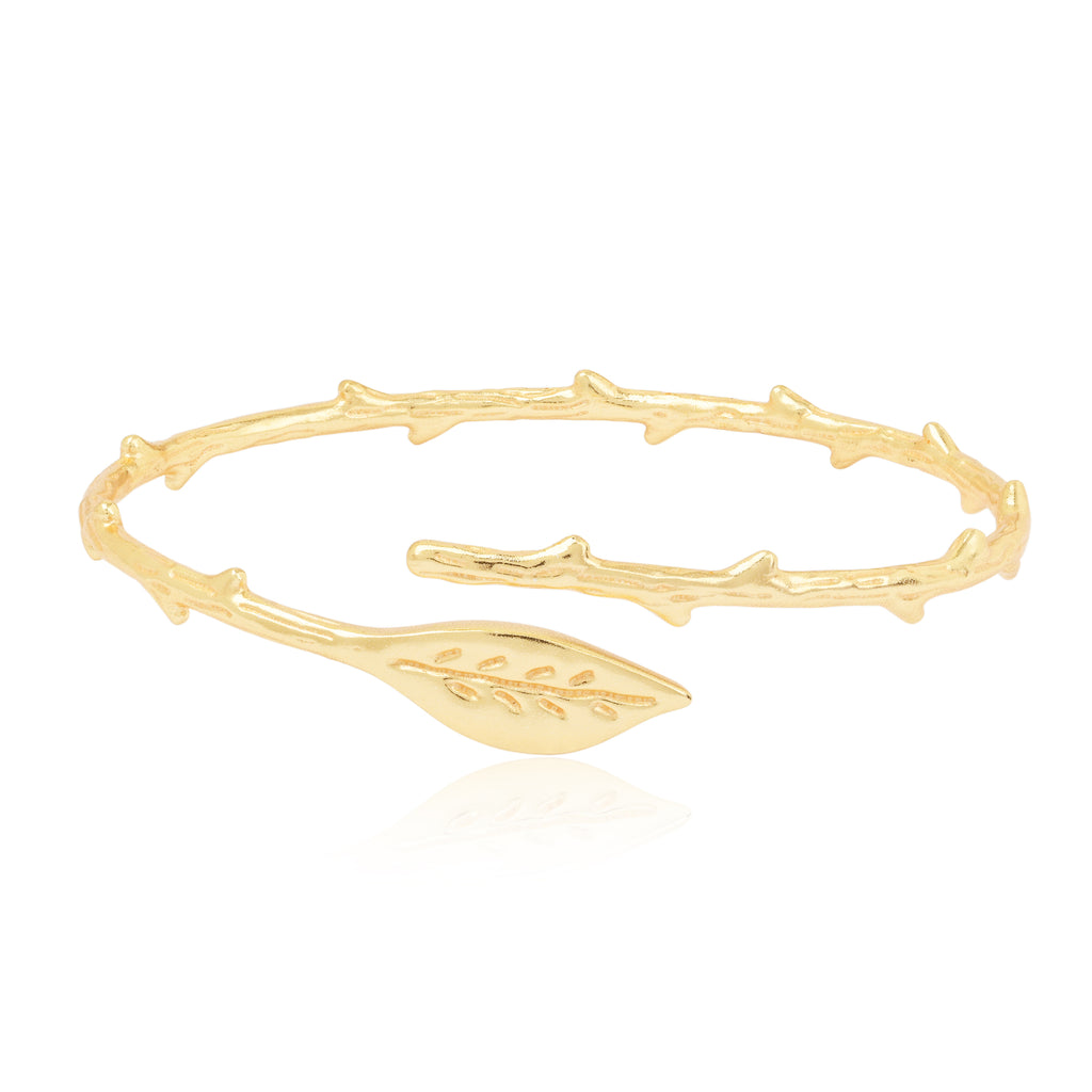 Gemini said Artemis Woodland Leaf Bypass Cuff