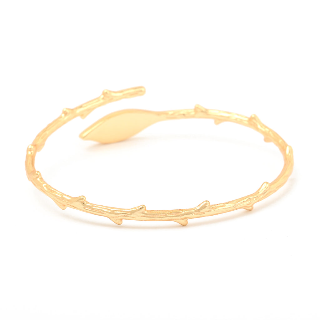 Gemini said Artemis Woodland Leaf Bypass Cuff