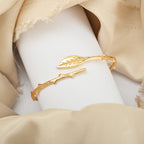 Gemini said Artemis Woodland Leaf Bypass Cuff