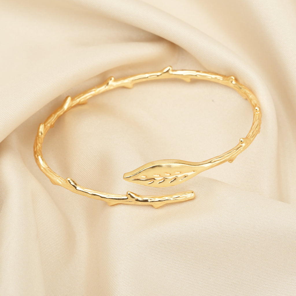 Gemini said Artemis Woodland Leaf Bypass Cuff
