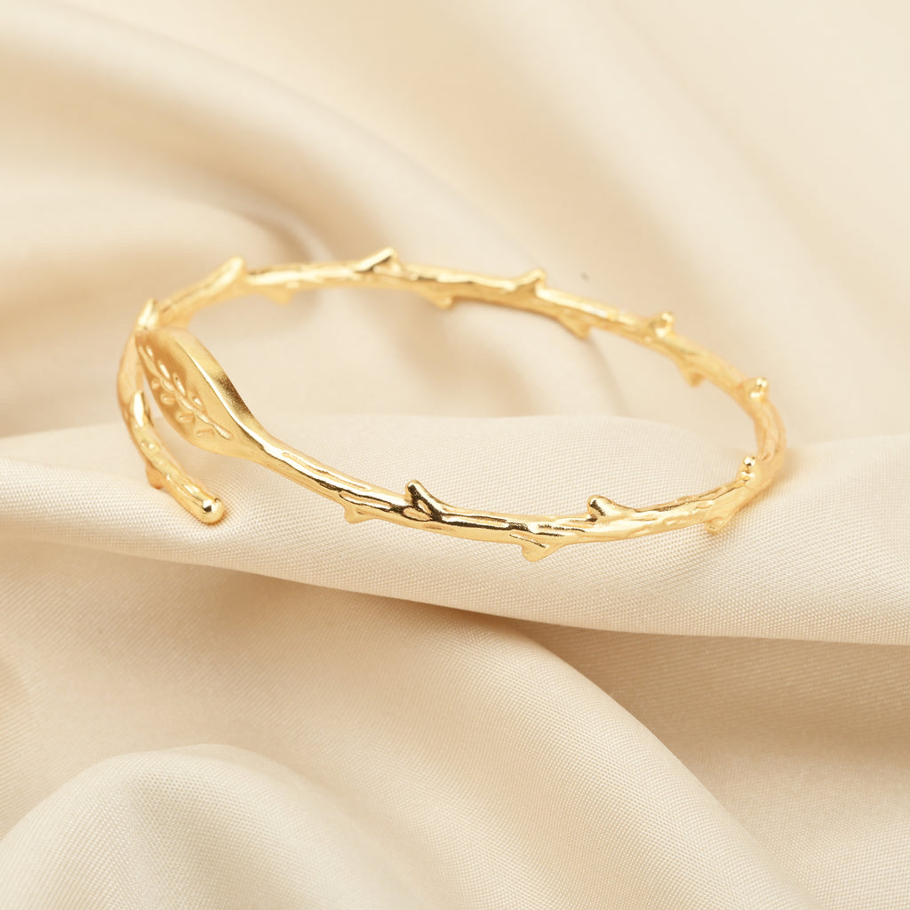 Gemini said Artemis Woodland Leaf Bypass Cuff