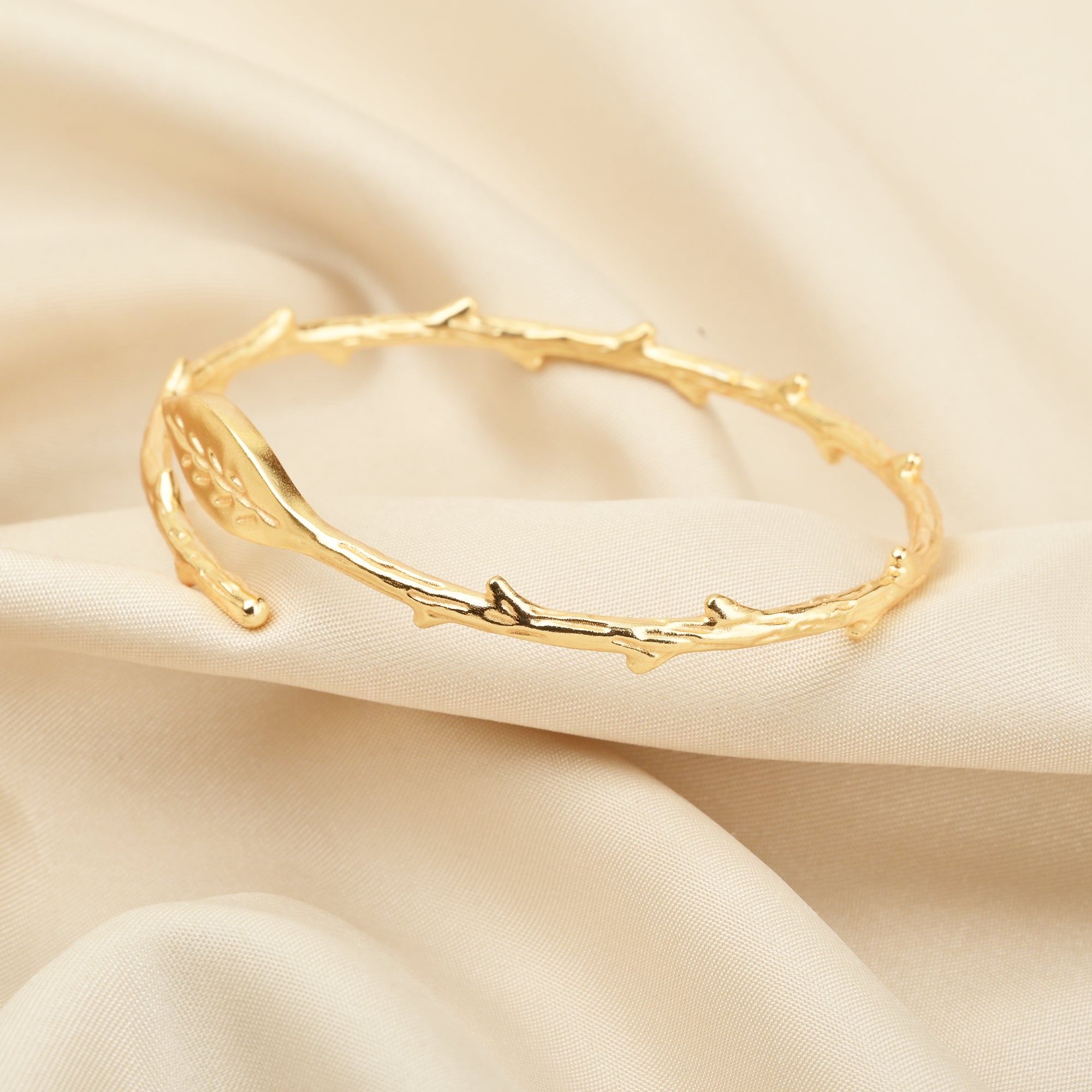 Gemini said Artemis Woodland Leaf Bypass Cuff