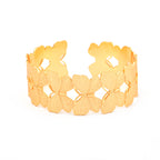 Gold Butterfly Adjustable Statement Bangle