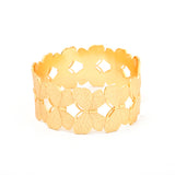 Gold Butterfly Adjustable Statement Bangle