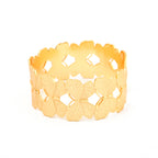 Gold Butterfly Adjustable Statement Bangle