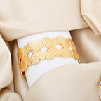 Gold Butterfly Adjustable Statement Bangle