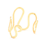 Sculpted Wave Statement Bracelet