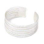 Gold Hammered Adjustable Cuff Bangles - La Vitá Jewels