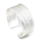 Gold Hammered Adjustable Cuff Bangles - La Vitá Jewels