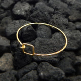 Brass Gold Plated Hammered Metal Bangles