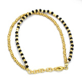 Brass Gold Plated Black Onyx Gemstone Bracelets