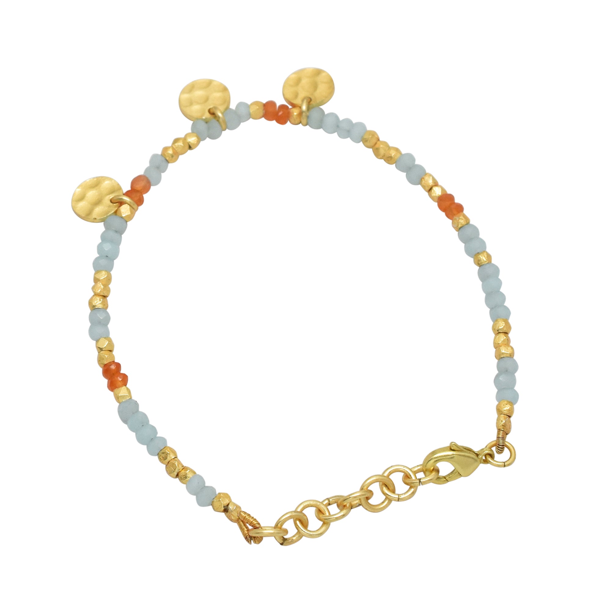 Pastel Charm Beaded Bracelet