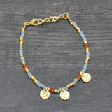 Pastel Charm Beaded Bracelet