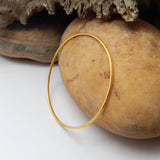 Gold, Rose Gold, Silver Plated Plain Metal Bangles